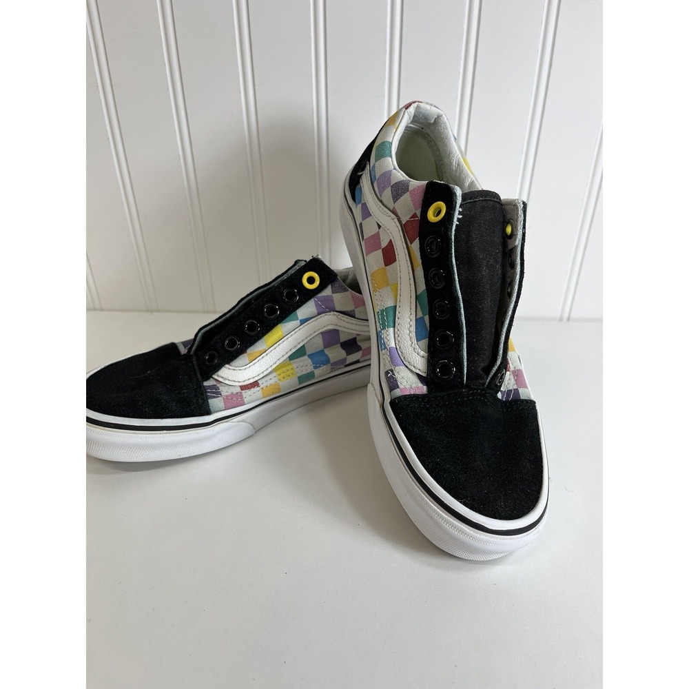 Vans Old Skool "Off the Wall"Checkerboard Low top lace up Shoe‎ Unisex Boy5-G6.5